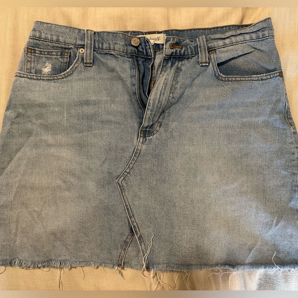 Madewell Light Blue Denim Skirt